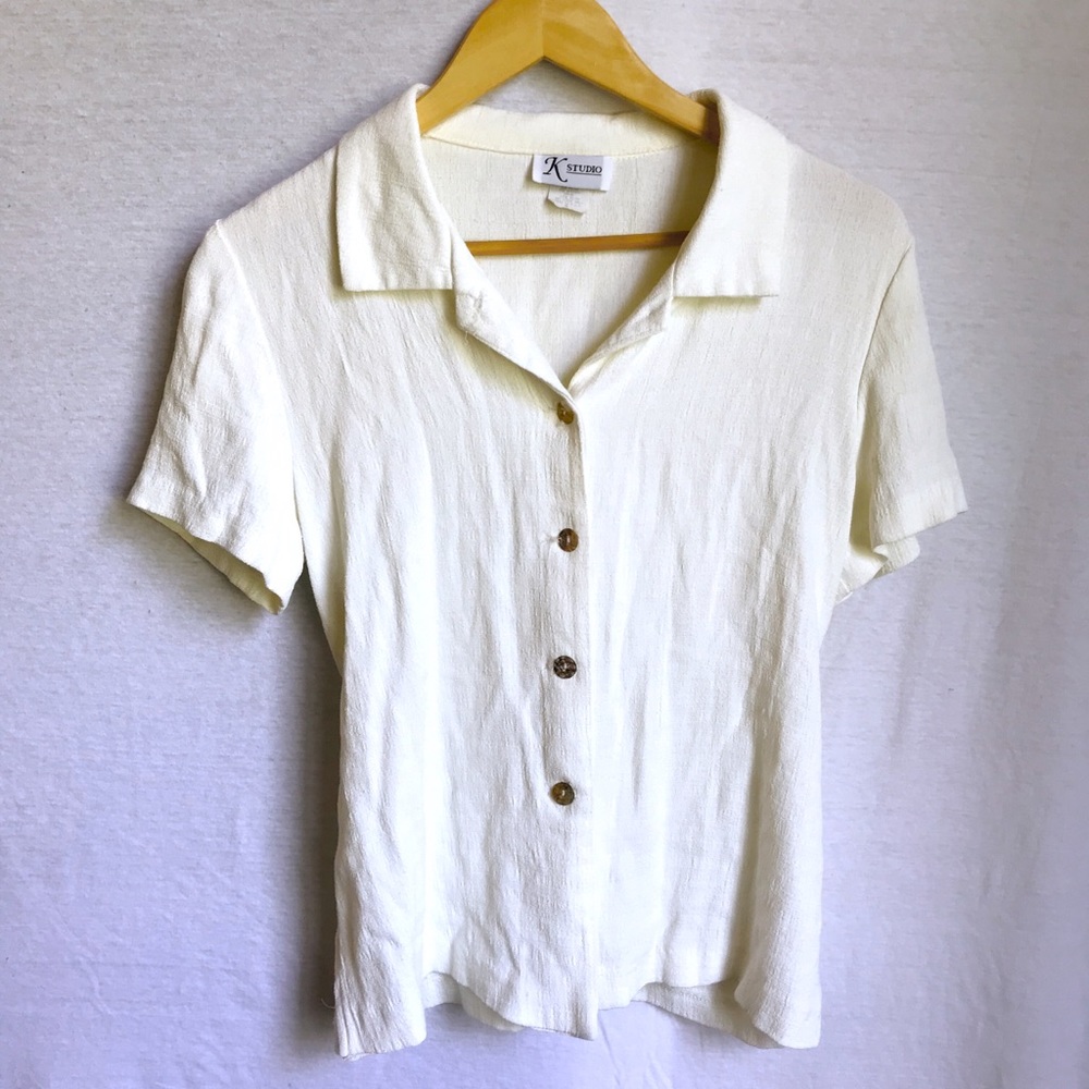 Vintage White Blouse